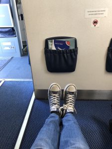 Legroom and bulkhead on aircraft